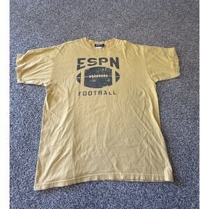 ESPN Vintage Football Tee Men’s Size L Sunday Night Football Shirt Yellow